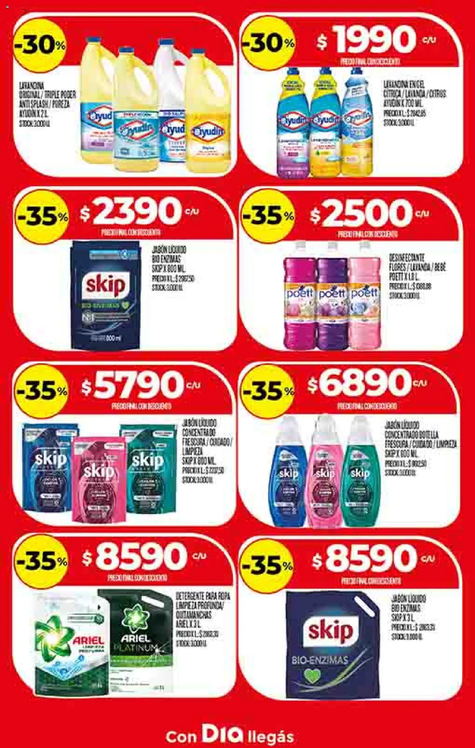 Supermercado DIA Ofertas │ válido desde el 05.11.2025 | Página: 22 | Productos: Desinfectante, Botella, Jabón, Detergente