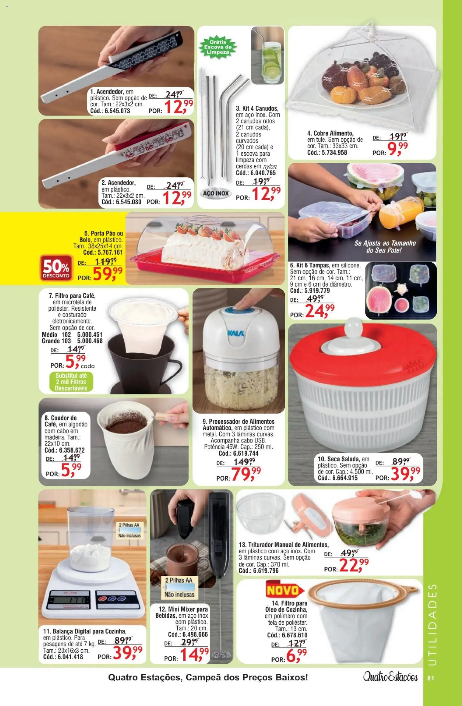 Quatro Estações Folheto - válido de 01.05.2026 | Página: 77 | Produtos: Escova de limpeza, Porta, Tela, Óleo