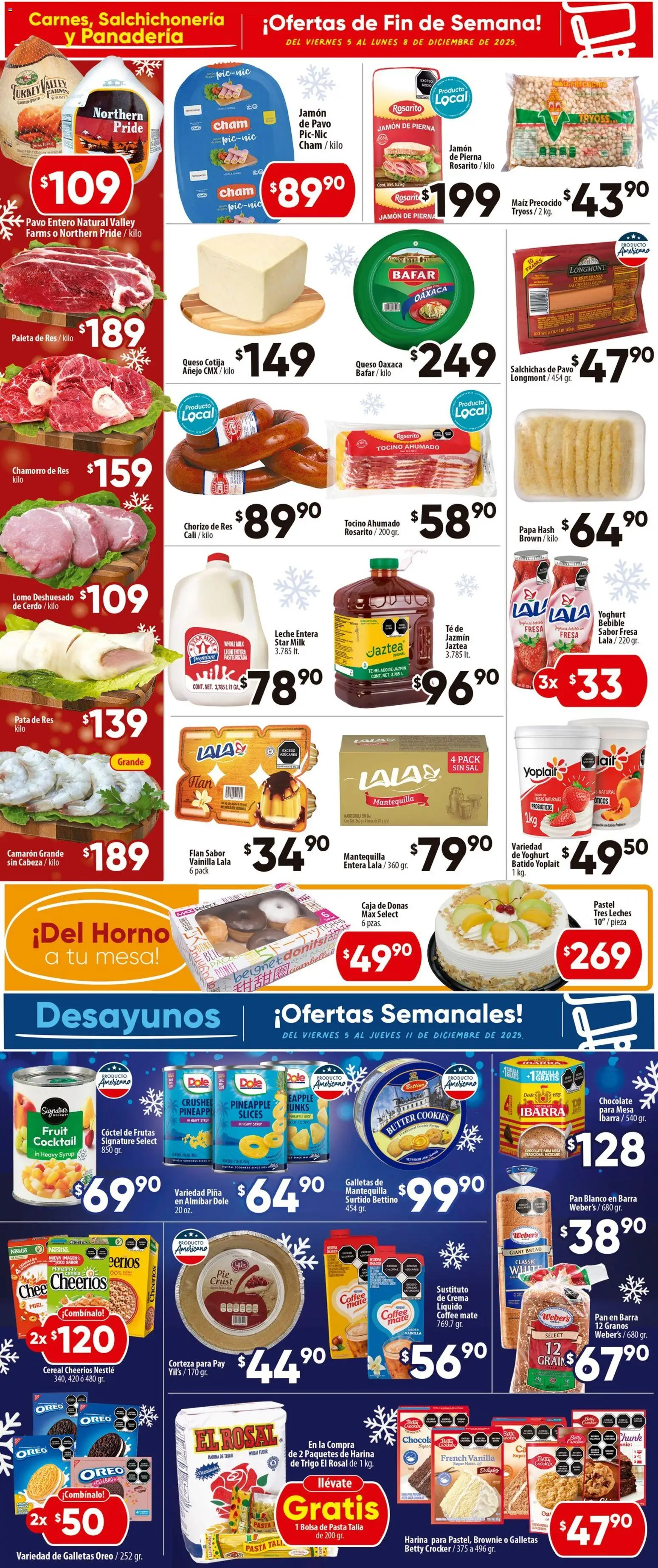 Nuevas ofertas de Calimax válidas en toda la República Mexicana desde el 05.12.2025. ¡Encuentra las mejores ofertas en Calimax folleto Tecate! | Página: 2 | Productos: Tocino, Sal, Leche, Galletas