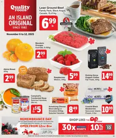 Preview of Quality Foods weekly flyer / circulaire from shop Quality Foods valid from 06.11.2025