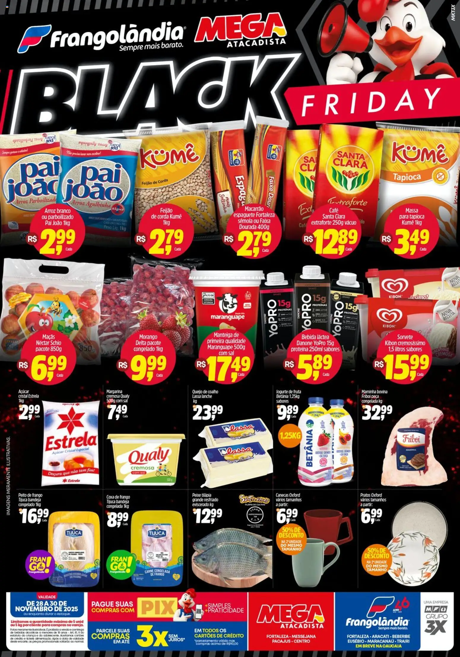 Frangolândia Folheto - válido de 28.11.2025 | Página: 1 | Produtos: Manteiga, Maçãs, Macarrão, Bandeja
