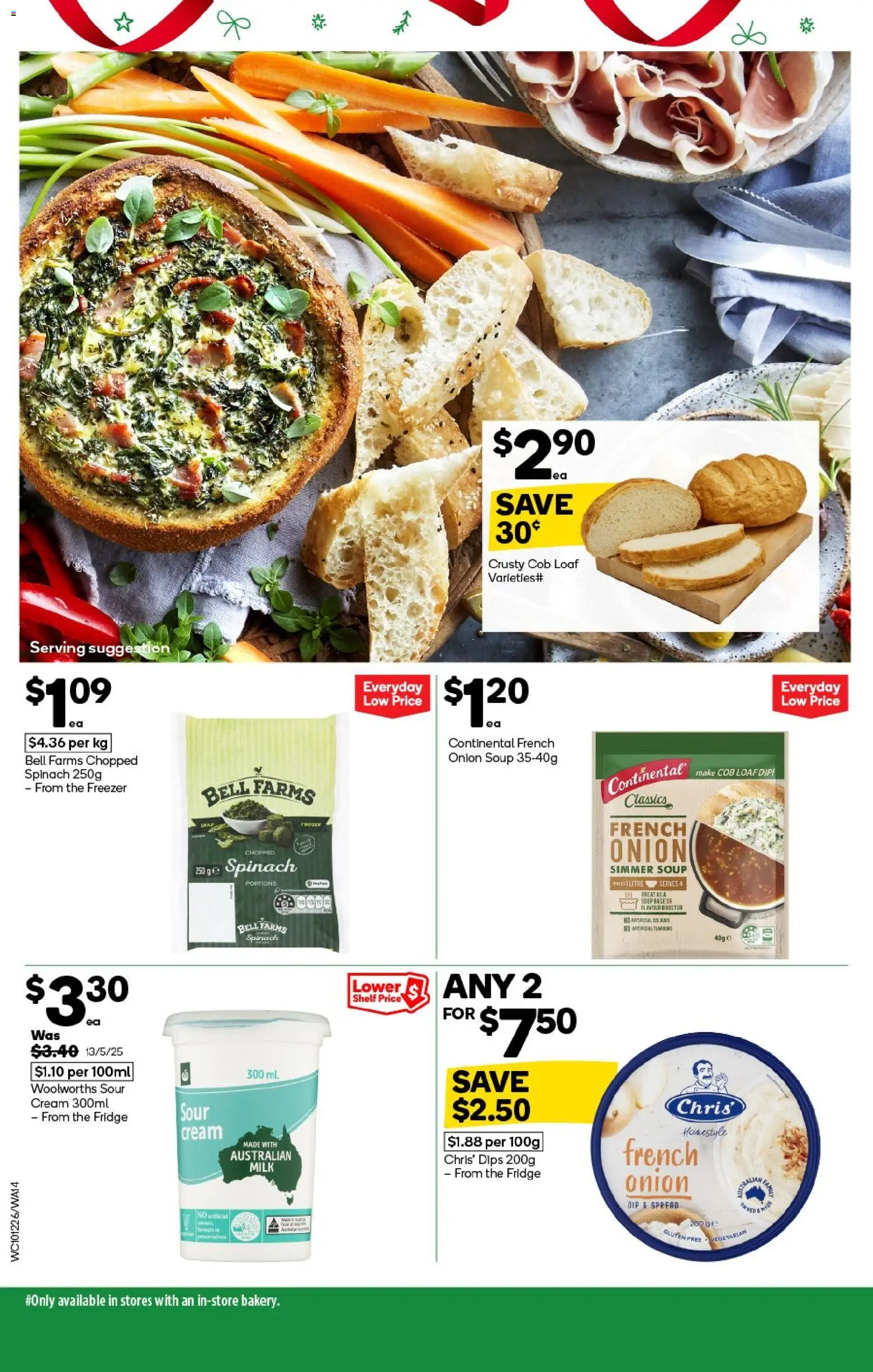 Woolworths catalogue - valid from 10.12.2025 | Page: 14 | Products: Milk, Cream, Spinach, Fridge