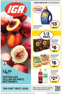 Preview of IGA Catalogue SA - valid from 25.02.2026