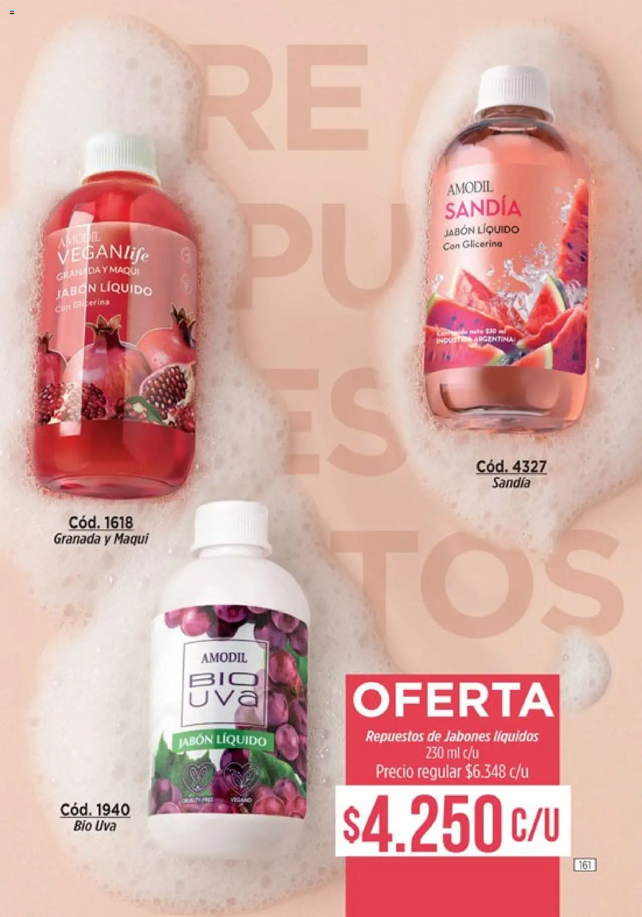 Catálogo Amodil Campaña 11 │ válido desde el 13.06.2025 | Página: 161 | Productos: Sandía, Jabón líquido, Jabón, Uva