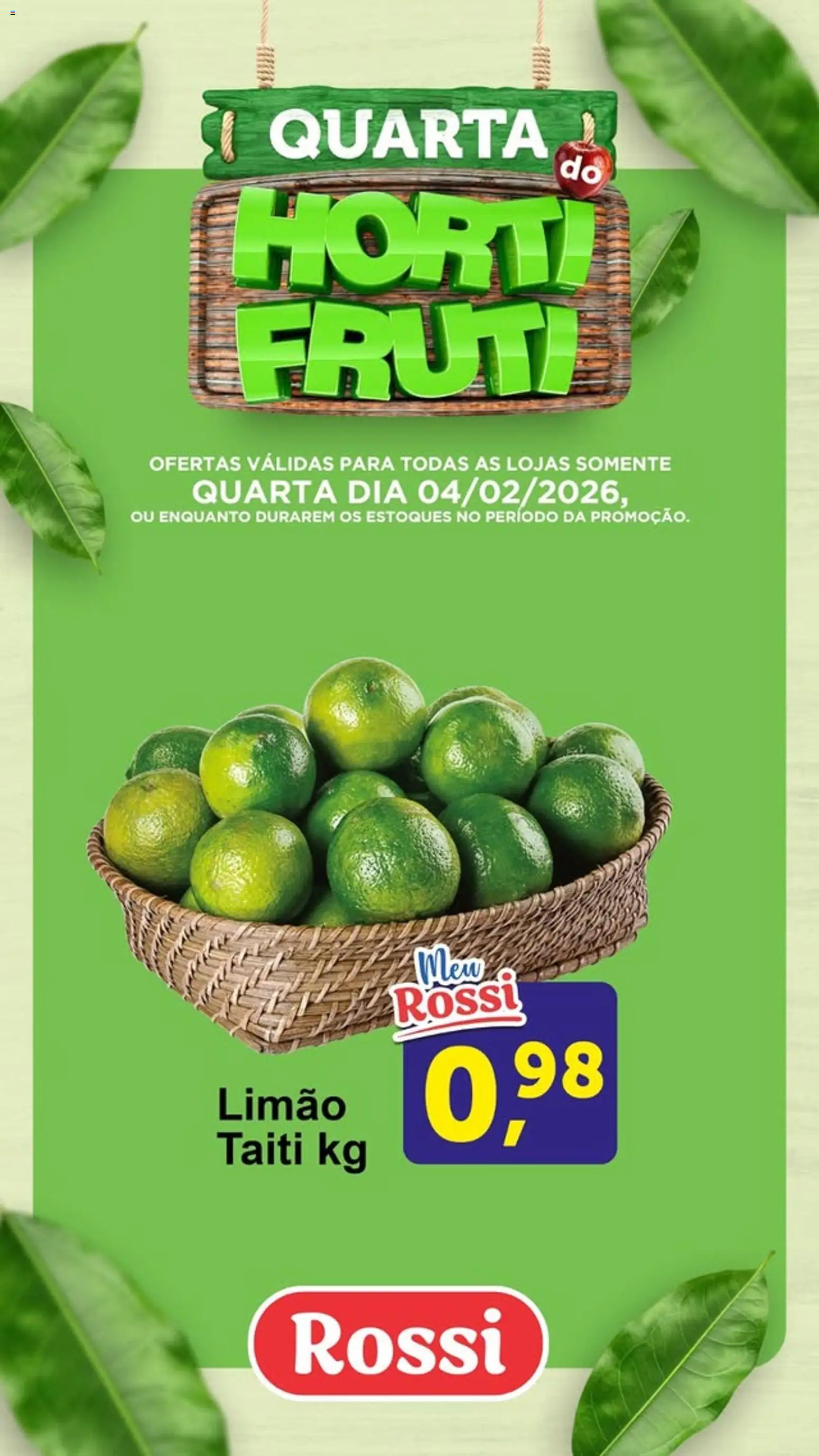 Rossi Supermercados Folheto - válido de 04.02.2026 | Página: 1