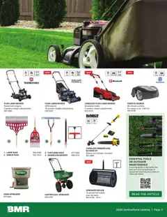 BMR flyer valid from 10.04.2025 | Page: 3 | Products: Mower, Battery