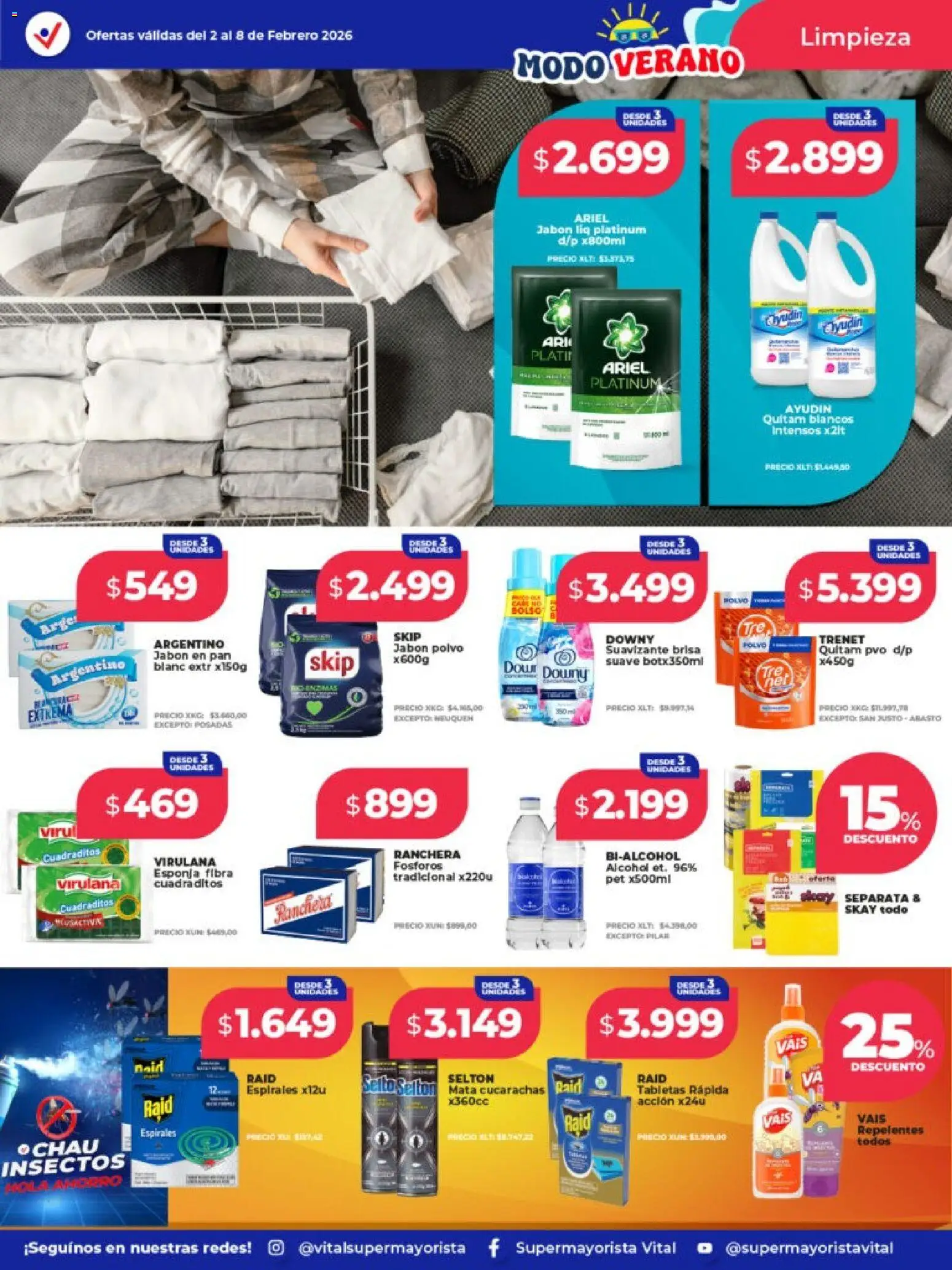 Vital  - Ofertas - Resistencia │ válido desde el 02.02.2026 | Página: 5 | Productos: Fósforos, Jabón, Esponja, Pan
