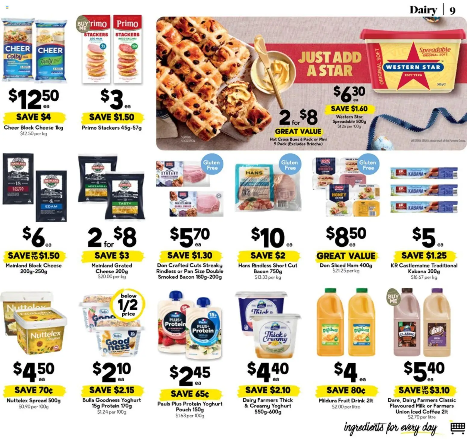 Drakes catalogue - valid from 18.03.2026 | Page: 9 | Products: Cheese, Yoghurt, Coffee, Salami