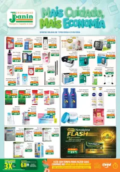 Supermercados Joanin ofertas Drogaria - Pré-Visualização do folheto da loja Supermercados Joanin, válido de 17.03.2026