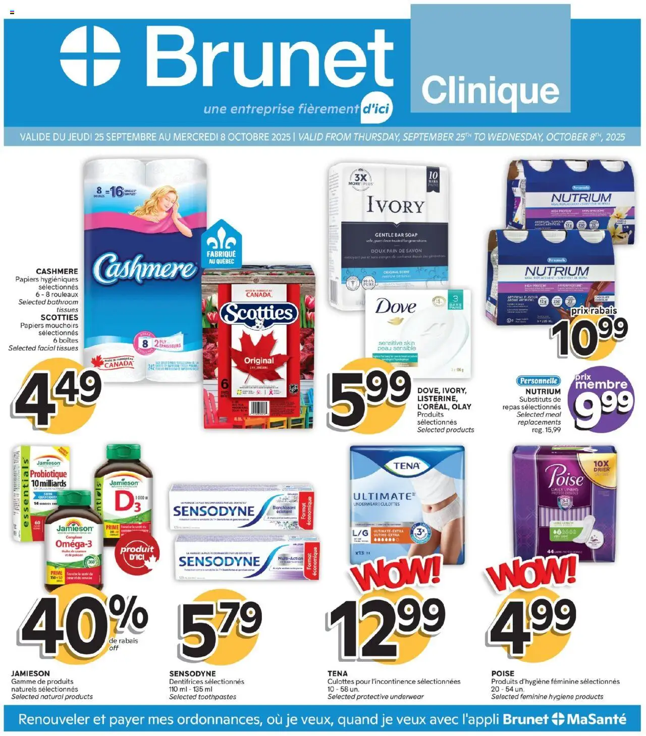 Brunet flyer valid from 25.09.2025 | Page: 1 | Products: Soap, Underwear