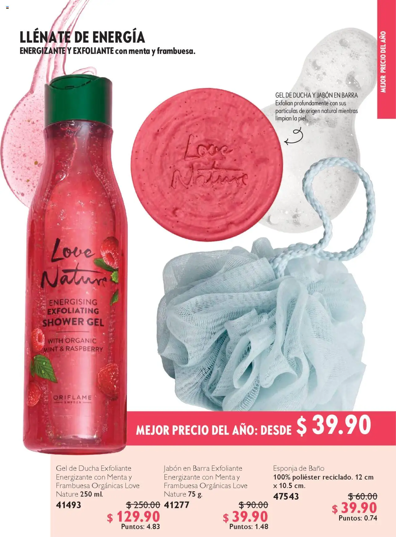 Nuevas ofertas de Oriflame válidas en toda la República Mexicana desde el 04.10.2025. ¡Encuentra las mejores ofertas en Oriflame - Campaña 14 2025! | Página: 119 | Productos: Esponja, Barra, Baño, Gel de ducha
