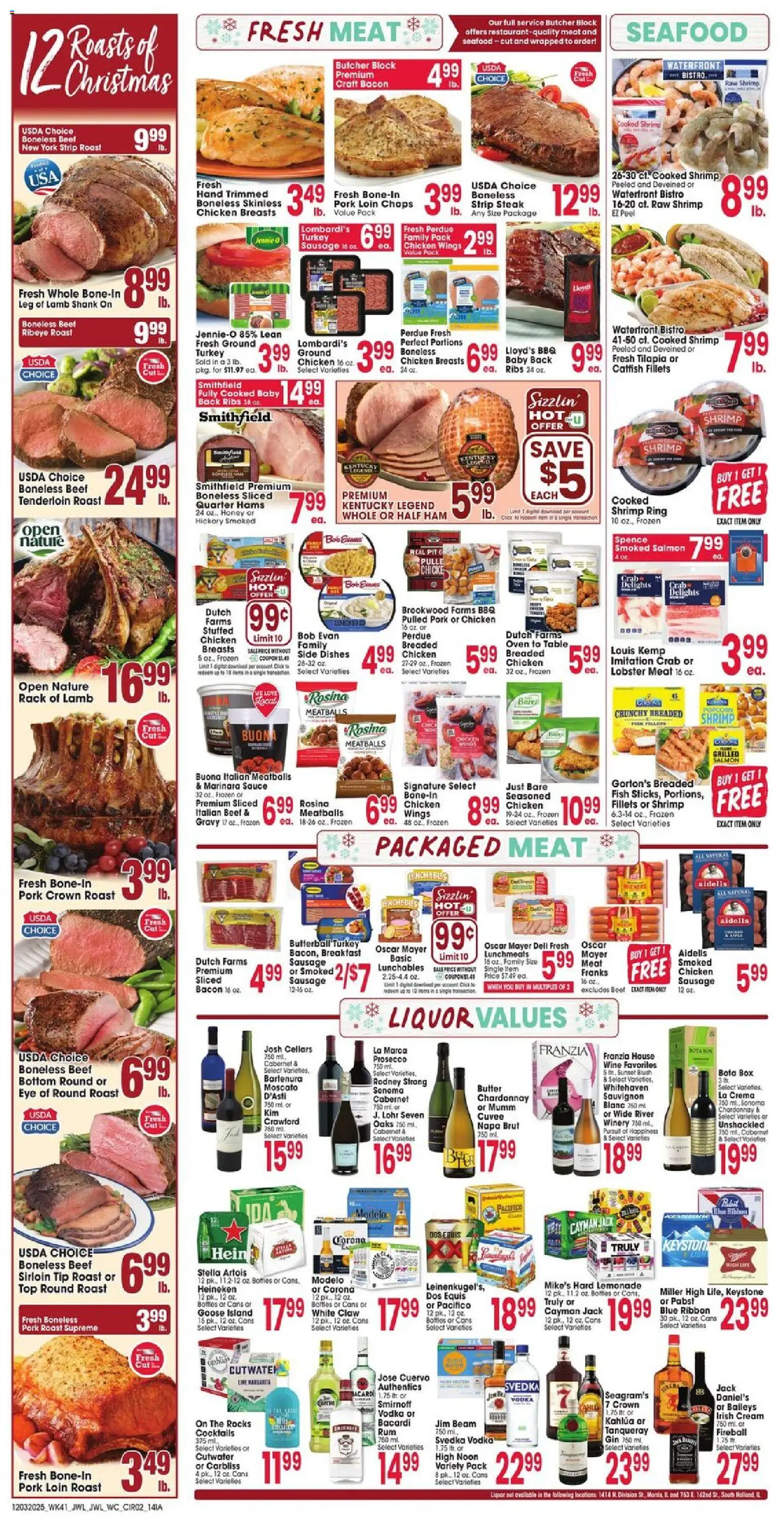 Jewel Osco Weekly Ad - IA - valid from 03.12.2025 | Page: 2 | Products: Blush, Sauce, Seafood, Sausage