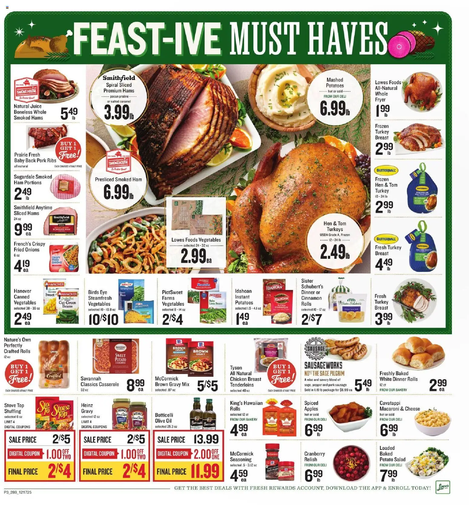 Lowes Foods Weekly Ad - GA - valid from 17.12.2025 | Page: 3 | Products: Oil, Apples, Salad, Sausage