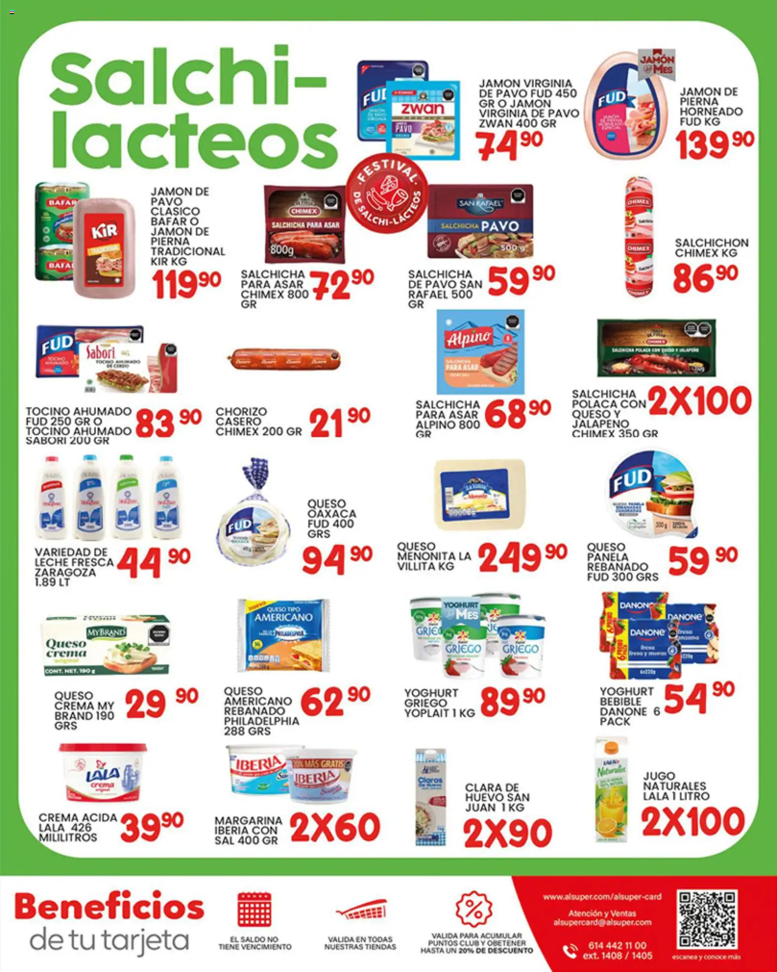 Nuevas ofertas de Alsuper válidas en toda la República Mexicana desde el 16.01.2026. ¡Encuentra las mejores ofertas en Alsuper folleto Chihuahua Estado! | Página: 7 | Productos: Sal, Queso crema, Huevo, Jugo