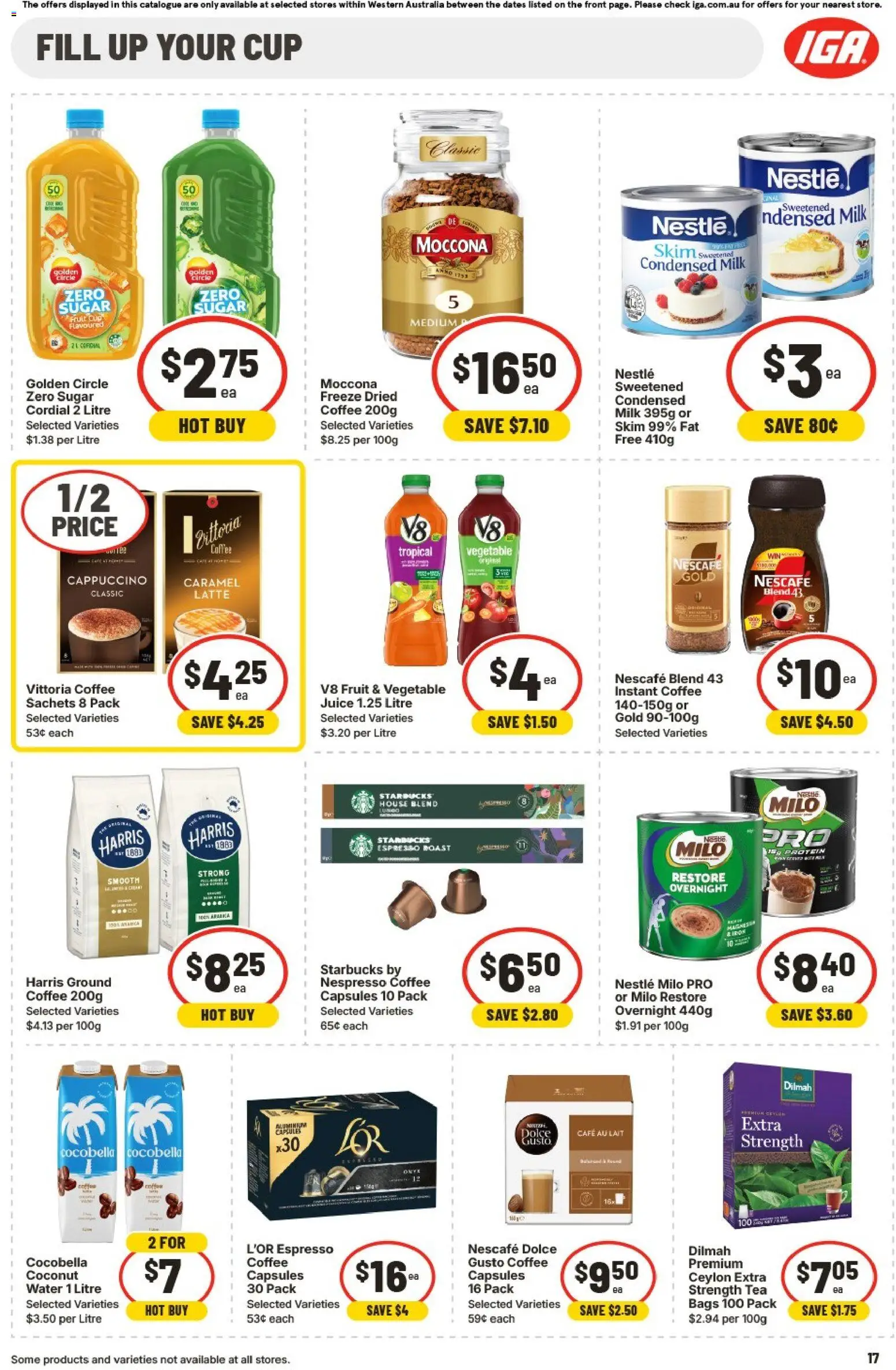 IGA catalogue - valid from 25.02.2026 | Page: 17 | Products: Milk, Juice, Tea, Water