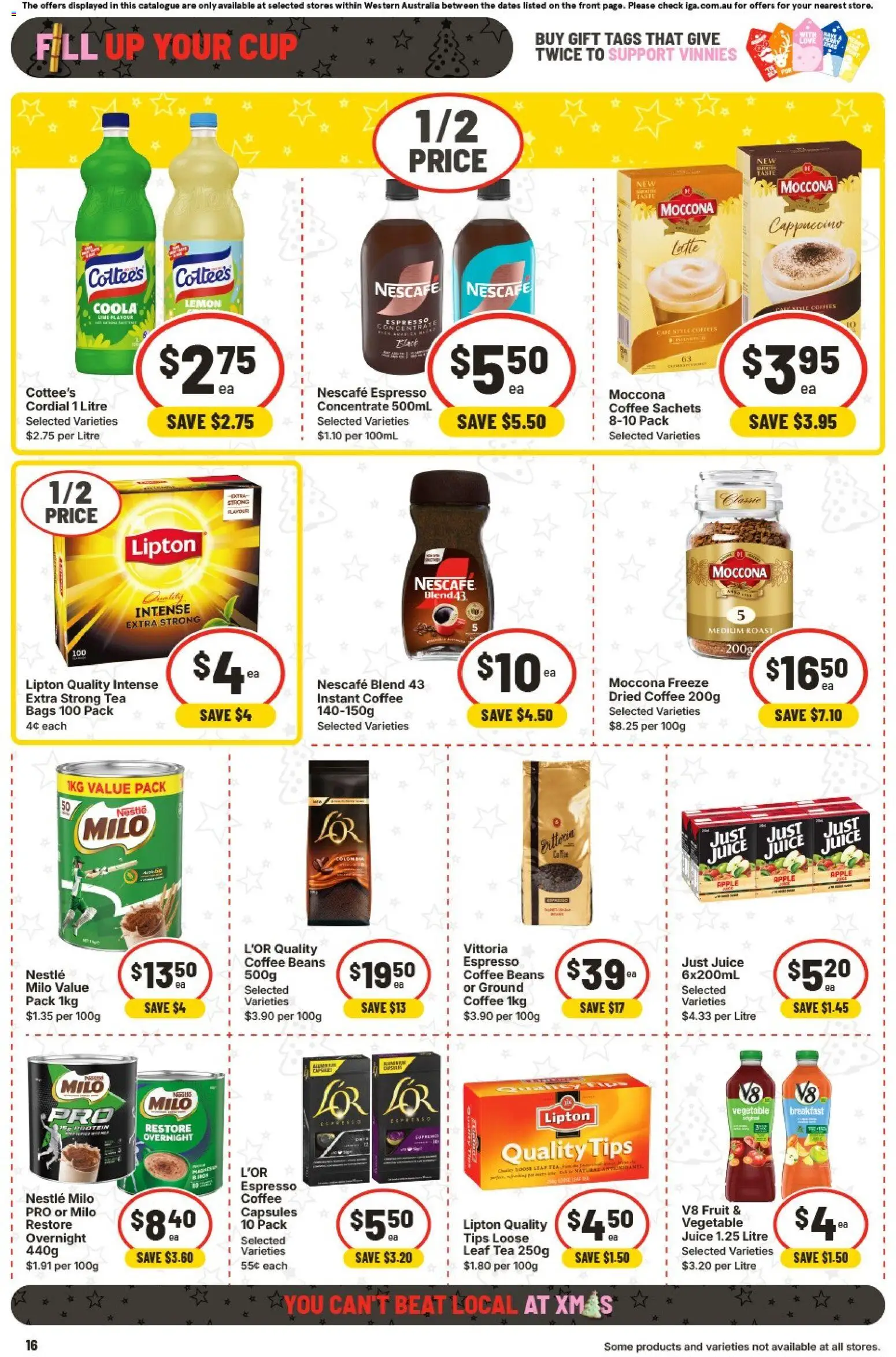 IGA catalogue - valid from 26.11.2025 | Page: 19 | Products: Juice, Lemon, Moccona, Nescafe