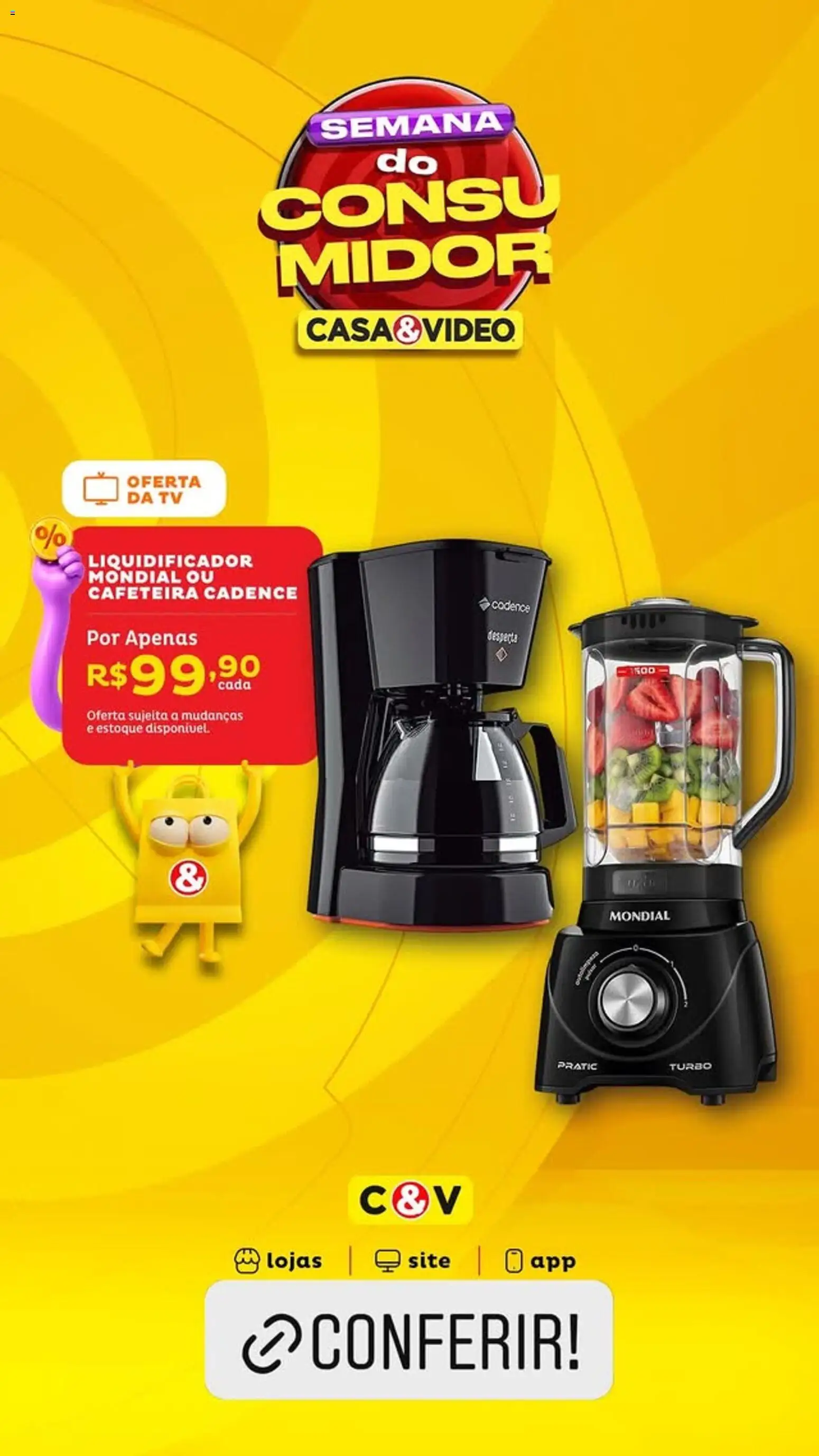 Casa e Video Folheto - válido de 13.03.2026 | Página: 4 | Produtos: Liquidificador, Cafeteira, Tv