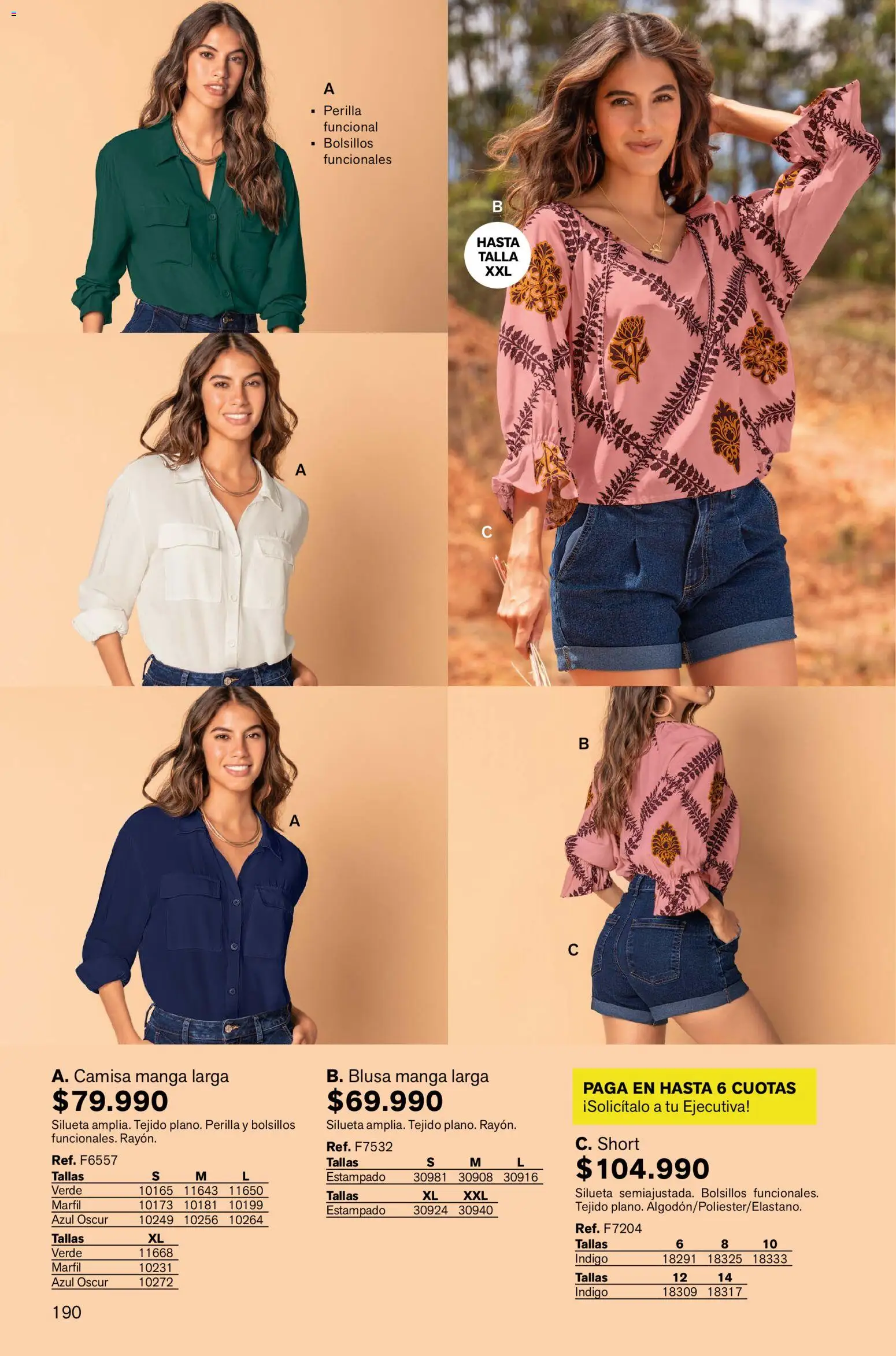 Leonisa revista - valida desde el 02.01.2026 | Página: 190 | Productos: Short, Camisa, Blusa