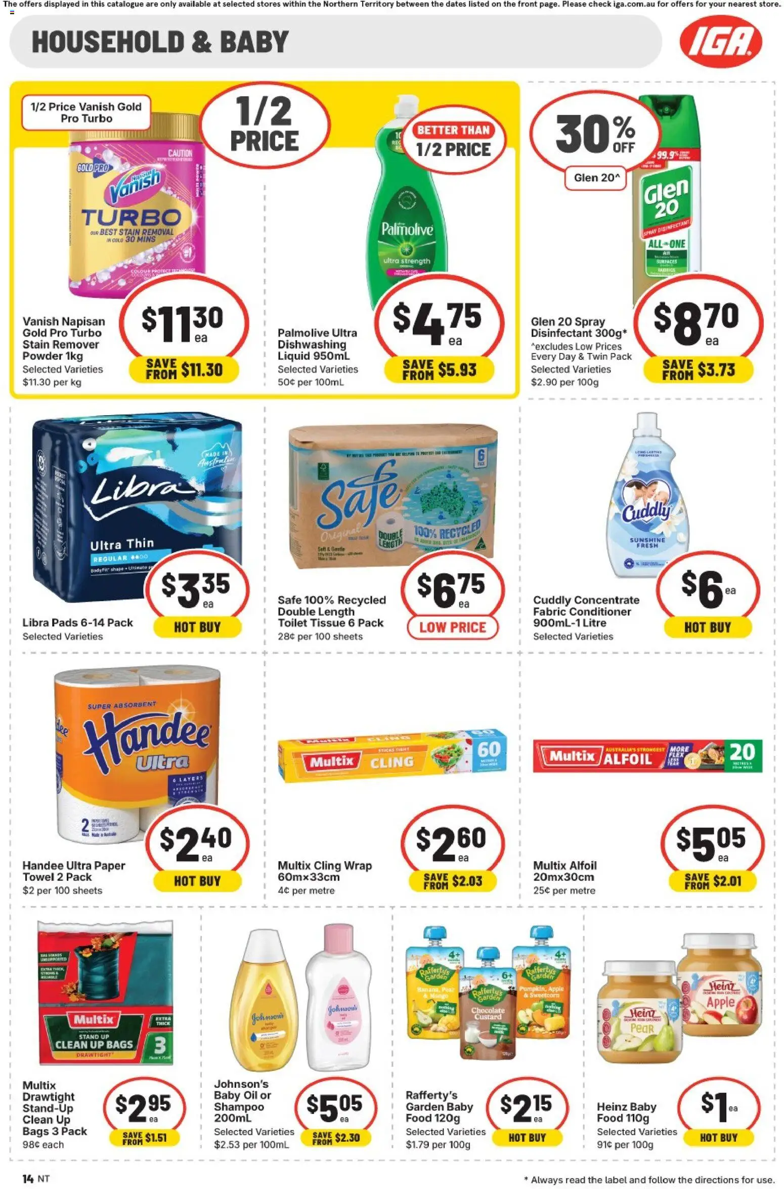 IGA catalogue - valid from 07.01.2026 | Page: 14 | Products: Crackers, Juice, Chips, Freezer
