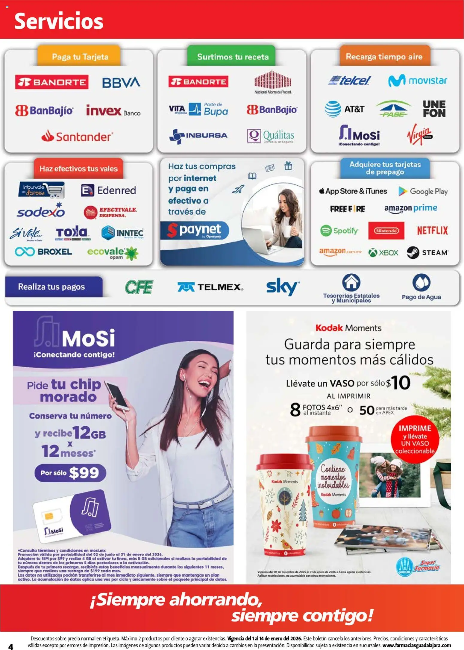 Nuevas ofertas de Farmacia Guadalajara válidas en toda la República Mexicana desde el 01.01.2026. ¡Encuentra las mejores ofertas en Farmacia Guadalajara catálogo! | Página: 4