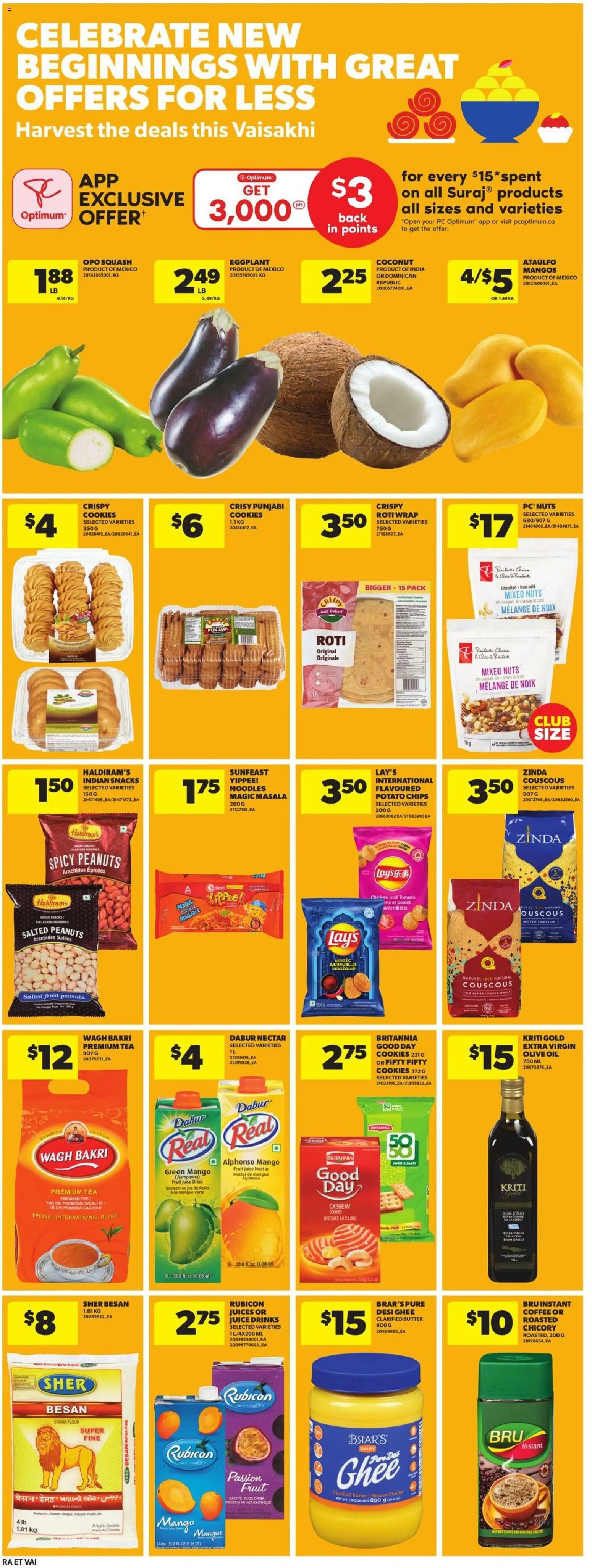 Atlantic Superstore flyer valid from 02.04.2026 | Page: 18 | Products: Cookies, PC, Oil, Juice