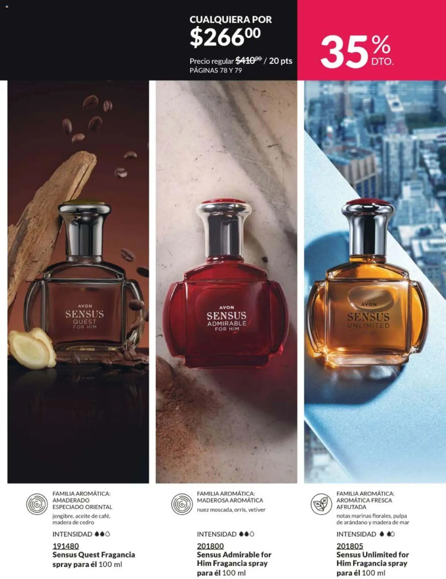 Nuevas ofertas de AVON válidas en toda la República Mexicana desde el 13.03.2026. ¡Encuentra las mejores ofertas en AVON campaña 5 2026! | Página: 79 | Productos: Aceite, Nuez, Fragancia