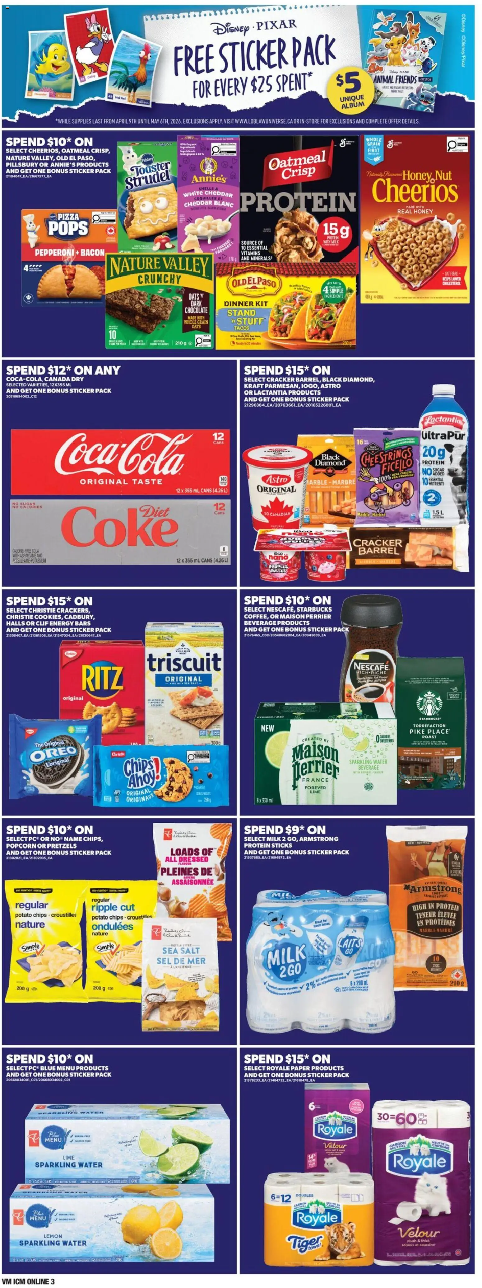 Valu Mart flyer valid from 09.04.2026 | Page: 5 | Products: Chips, Toaster, Milk, Pizza
