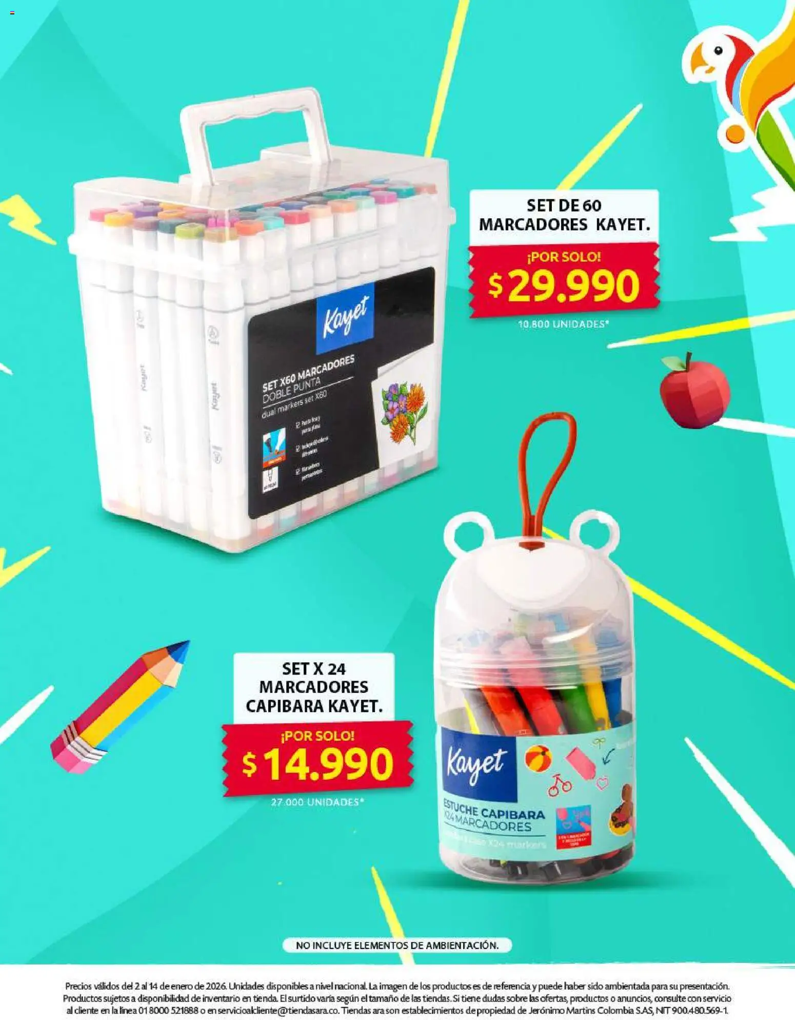 Ara revista - valida desde el 02.01.2026 | Página: 16 | Productos: Estuche, Sobre