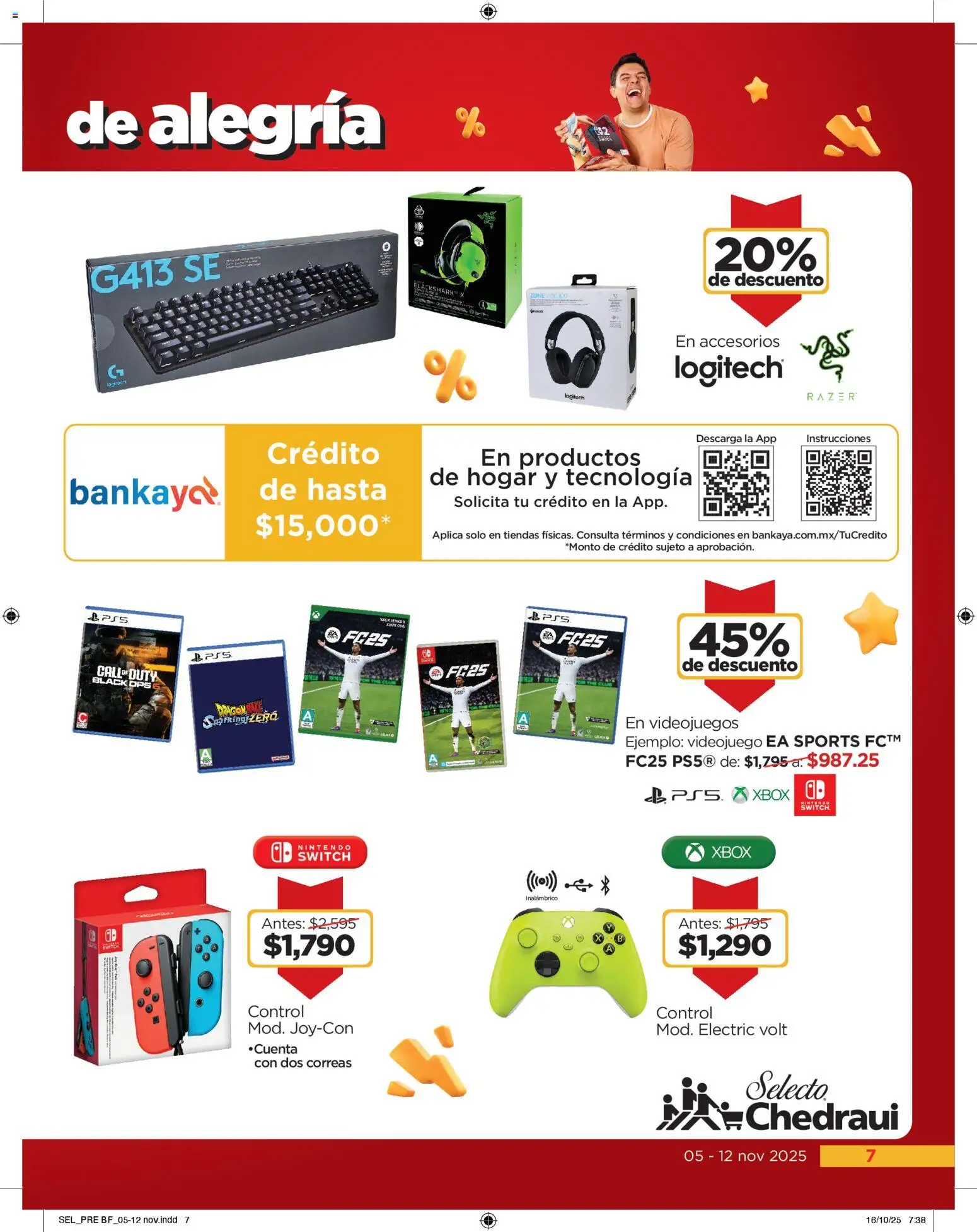 Nuevas ofertas de Chedraui válidas en toda la República Mexicana desde el 05.11.2025. ¡Encuentra las mejores ofertas en Chedraui Buen Fin! | Página: 7 | Productos: Xbox