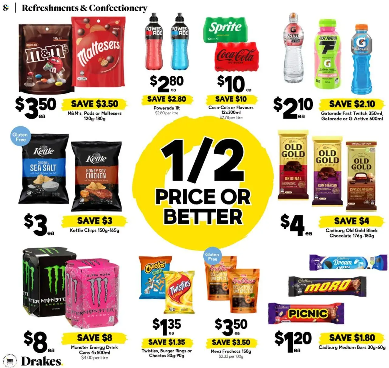 Drakes catalogue - valid from 17.09.2025 | Page: 8 | Products: Chicken, Chips, Rum, Salt