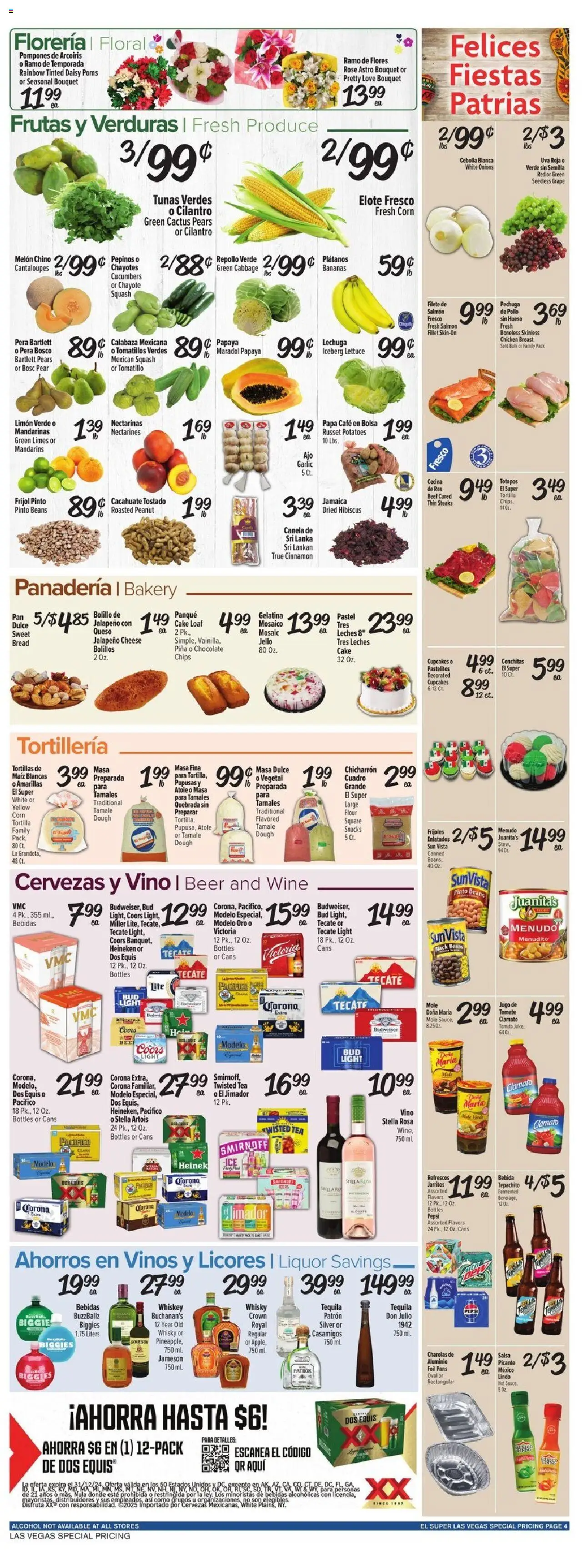 El Super Weekly Ad - NV - valid from 10.09.2025 | Page: 4 | Products: Mandarins, Lettuce, Cucumbers, Melon
