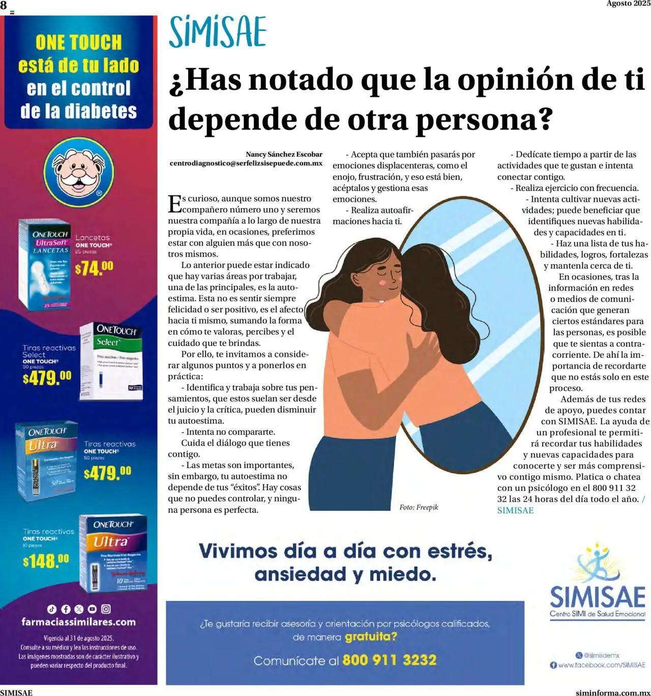 Nuevas ofertas de Farmacias Similares válidas en toda la República Mexicana desde el 15.08.2025. ¡Encuentra las mejores ofertas en Farmacias Similares - Catálogo Siminforma! | Página: 8 | Productos: Té, Sobre