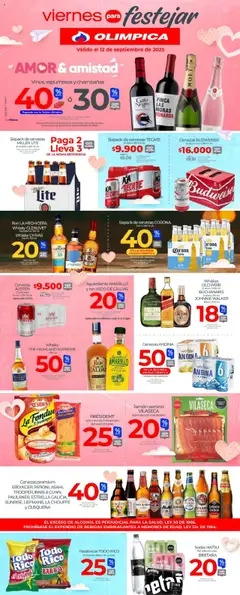 Olímpica - Viernes para festejar -  Vista previa de la revista de la tienda Olímpica valido desde el 12.09.2025