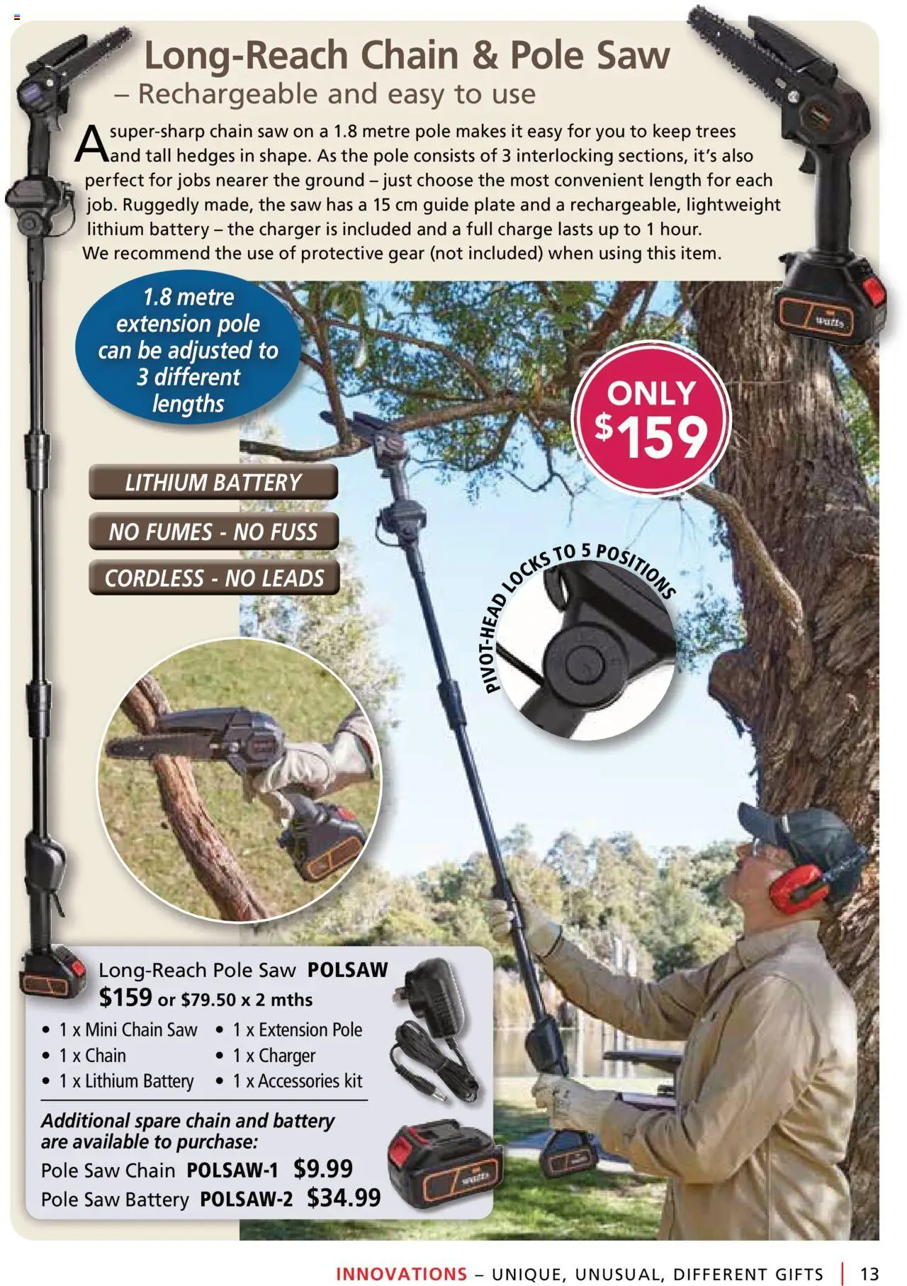 Innovations catalogue - valid from 27.08.2025 | Page: 13 | Products: Battery, Chain, Saw, Accessories
