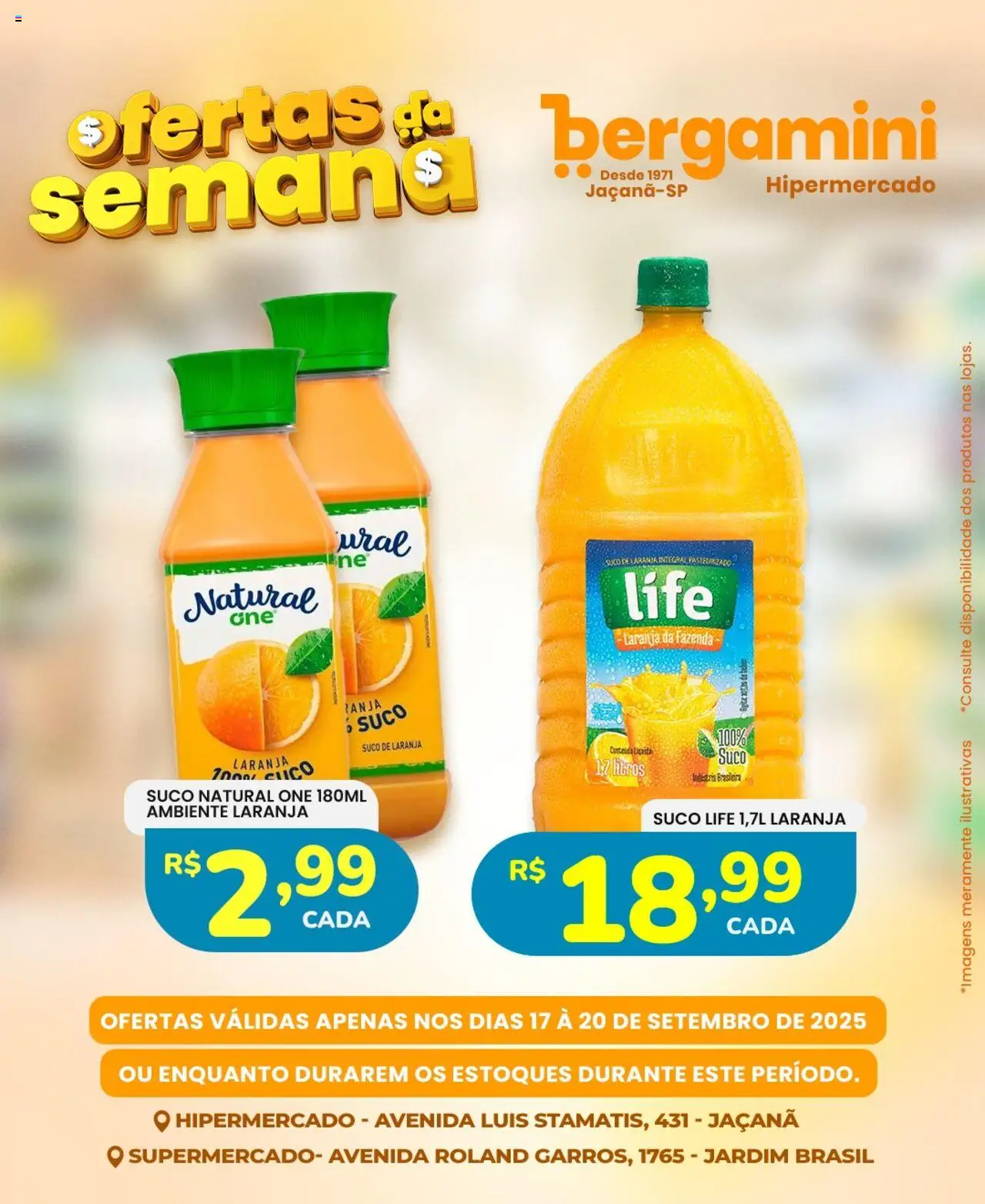 Supermercado Bergamini Folheto - válido de 17.09.2025 | Página: 14 | Produtos: Suco