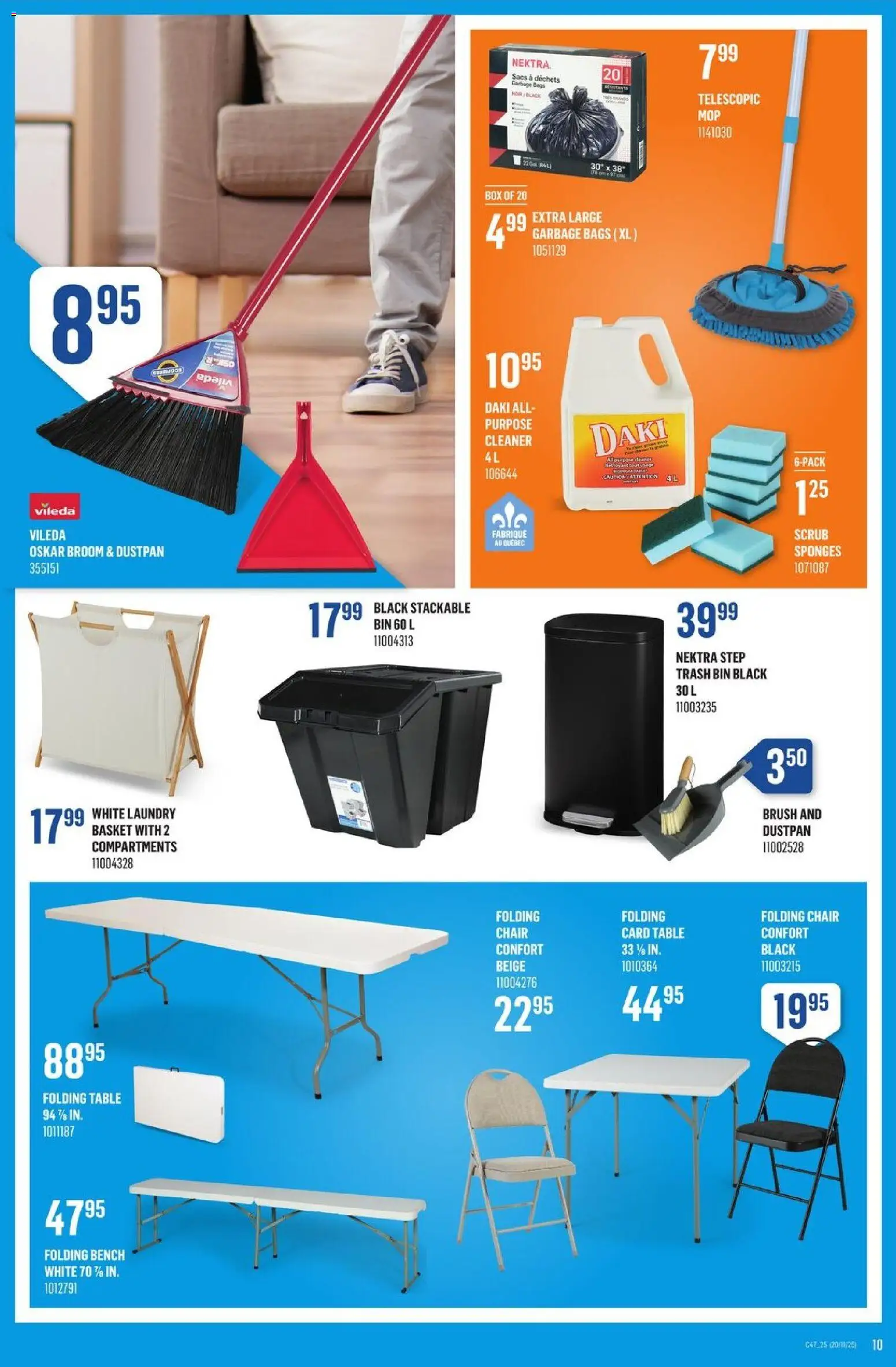Canac flyer valid from 20.11.2025 | Page: 10 | Products: Brush, Table, Chair, Box