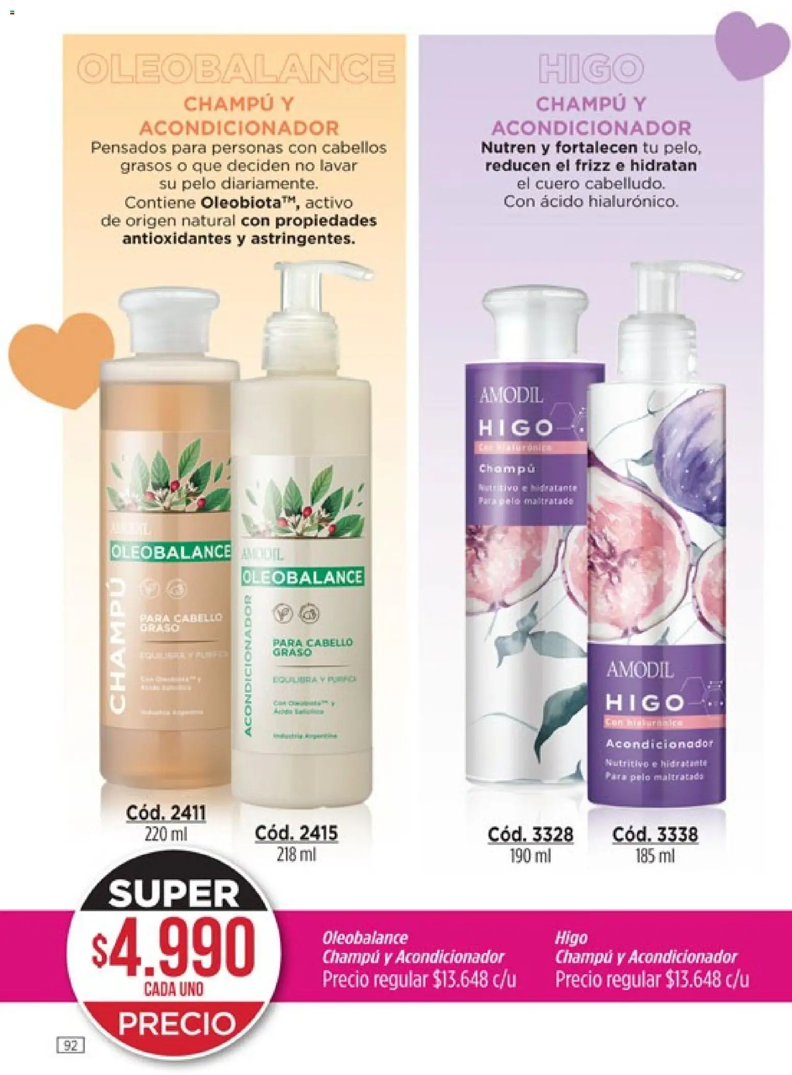 Catálogo Amodil Campaña 2 │ válido desde el 01.02.2026 | Página: 92 | Productos: Champú, Acondicionador
