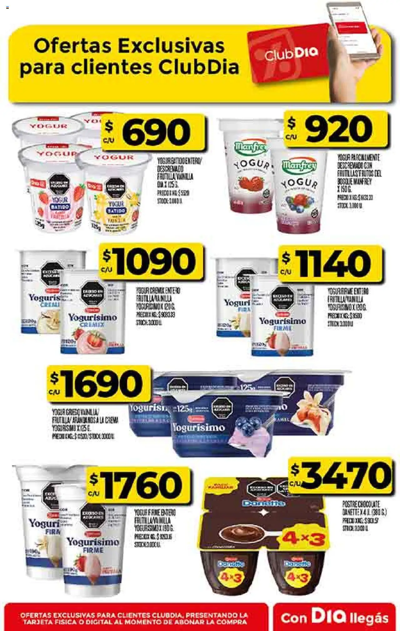 Supermercado DIA Ofertas - Salta y Jujuy │ válido desde el 06.08.2025 | Página: 39 | Productos: Yogur, Chocolate, Crema
