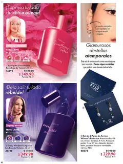 Vista previa de Oriflame campaña 3 2026, nuevo folleto de la tienda, válido en México a partir del 14.02.2026 | Página: 82 | Productos: Pasador, Mermelada, Aretes, Eau de toilette