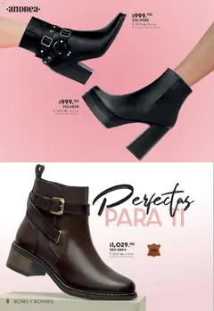 Vista previa de Andrea catálogo Botas y Botines, nuevo folleto de la tienda, válido en México a partir del 08.03.2026 | Página: 8 | Productos: Botas, Botines