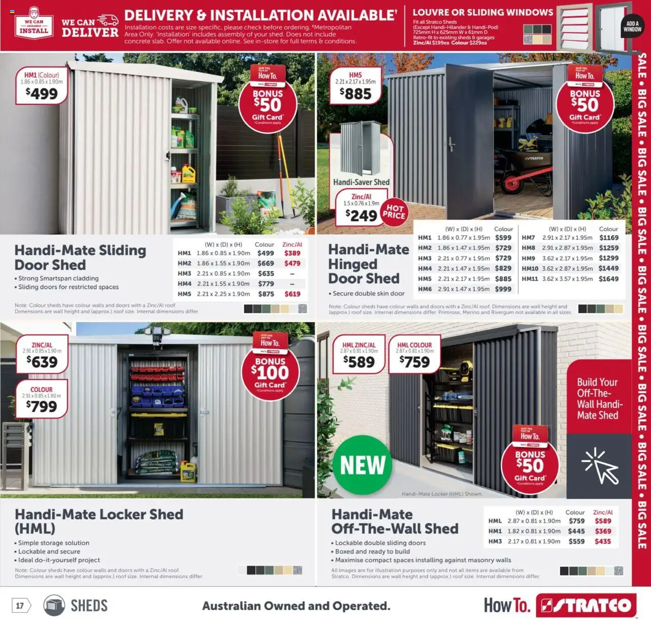 Stratco catalogue - valid from 19.09.2025 | Page: 17 | Products: Door, Window, Shed