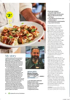 Preview of Woolworths Fresh Ideas Magazine - valid from 14.01.2026 | Page: 14 | Products: Brush, Oil, Olive oil, Press