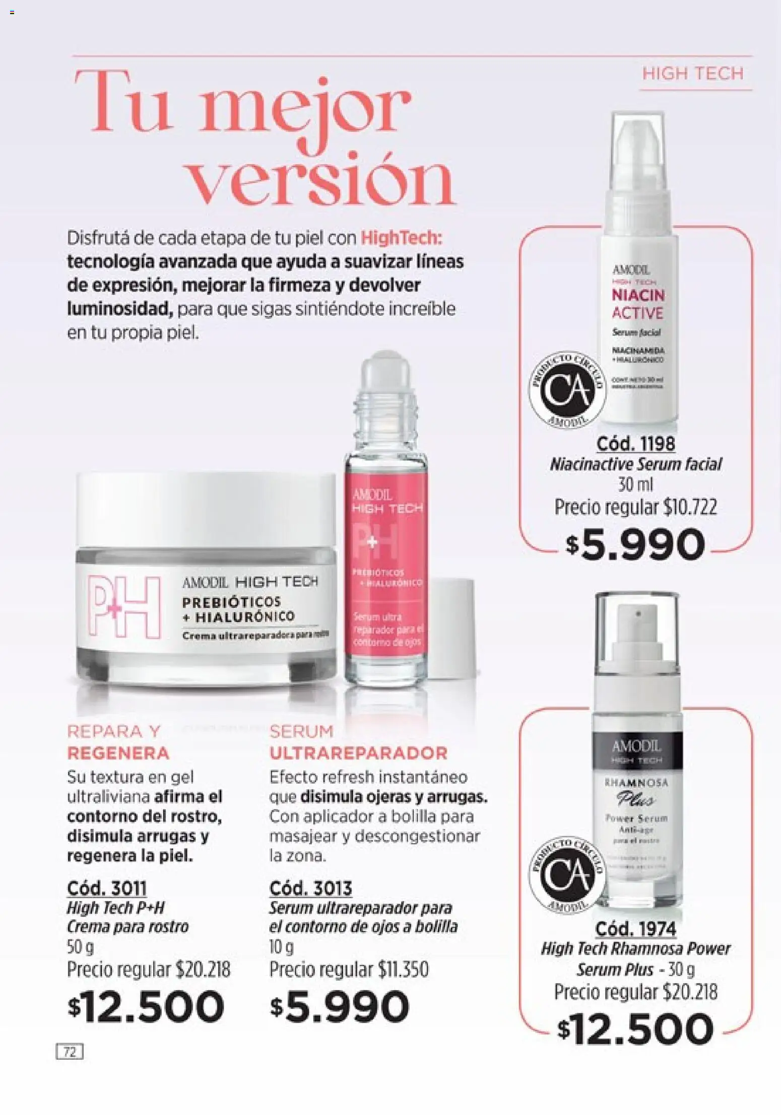 Catálogo Amodil Campaña 2 │ válido desde el 01.02.2026 | Página: 72 | Productos: Contorno de ojos, Serum, Contorno, Crema