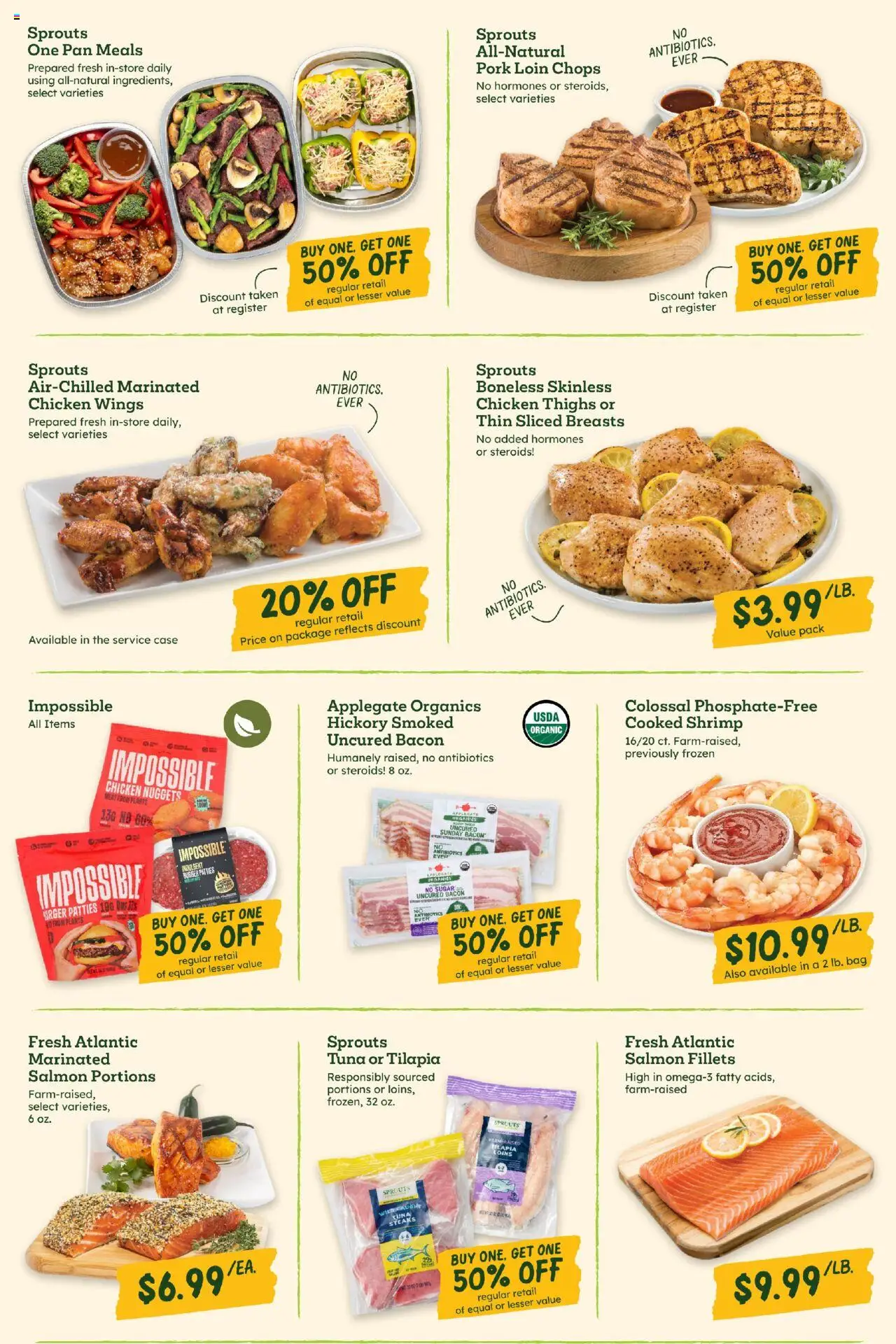 Sprouts Weekly Ad - valid from 15.10.2025 | Page: 3 | Products: Pan, Pork, Case, Bag
