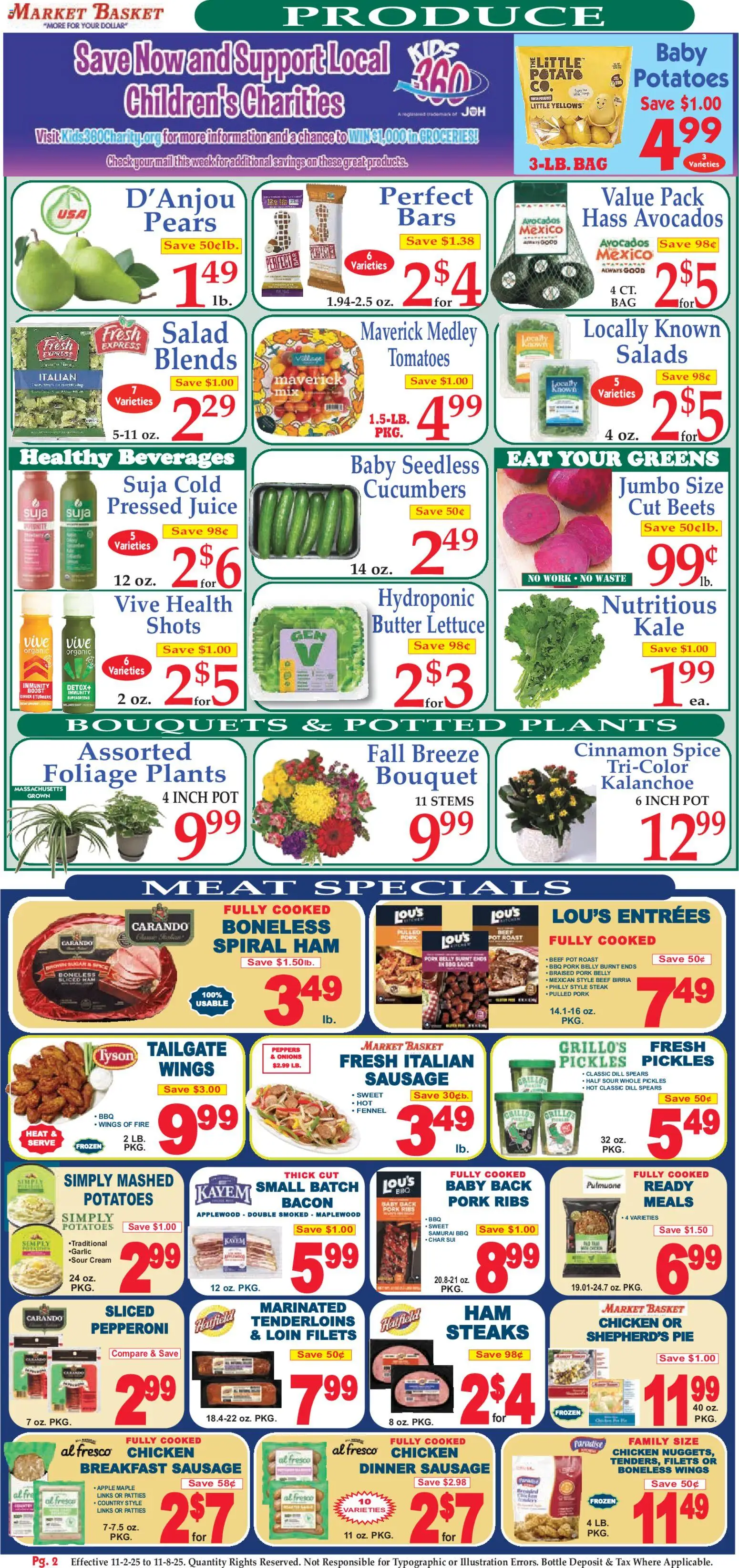 Market Basket Ad - valid from 02.11.2025 | Page: 2 | Products: Basket, Butter, Pork, Sauce