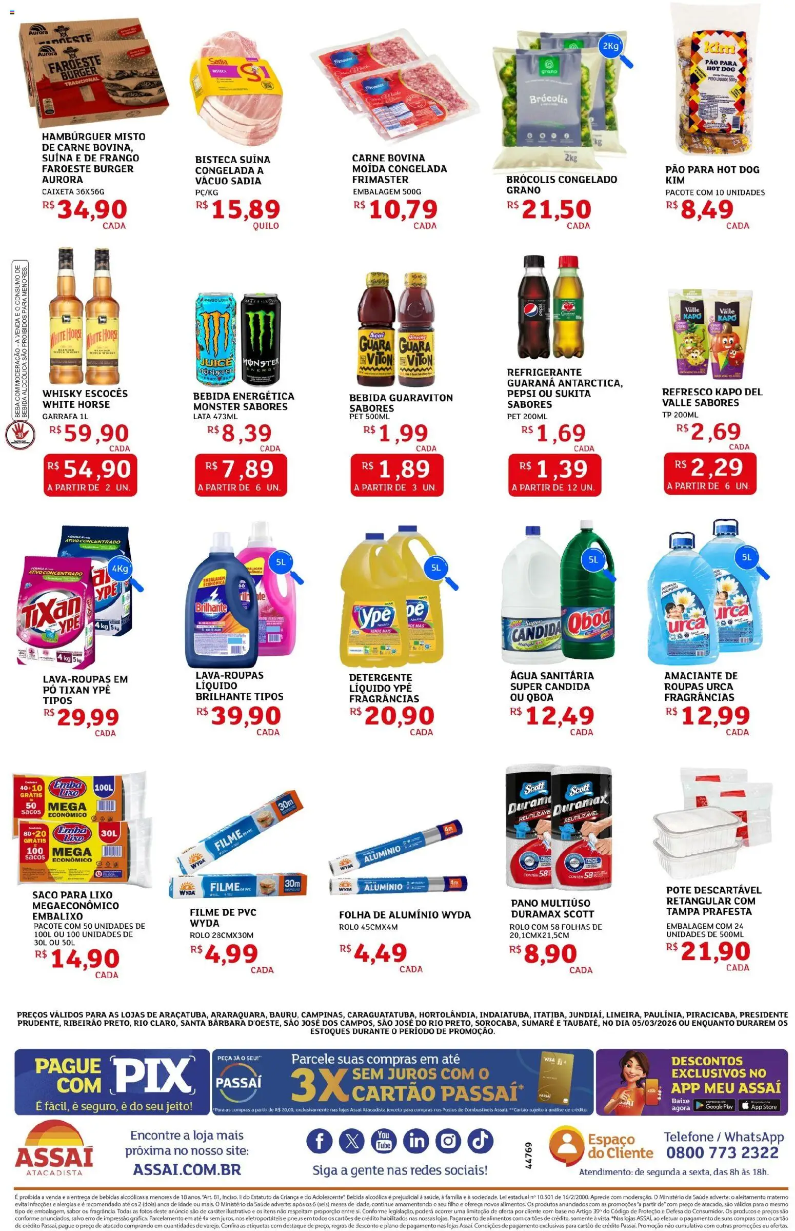 Assaí Atacadista Folheto - válido de 05.03.2026 | Página: 2 | Produtos: Fragrância, Guaraná, Pão, Frango