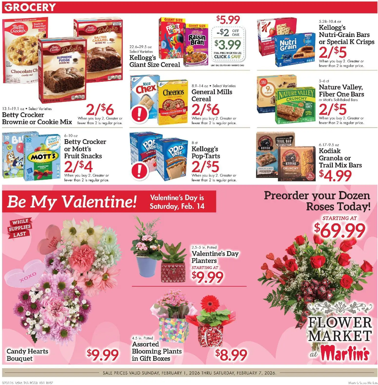 Martin’s Weekly Ad - valid from 01.02.2026 | Page: 8 | Products: Chocolate, Rice, Fruits, Sugar