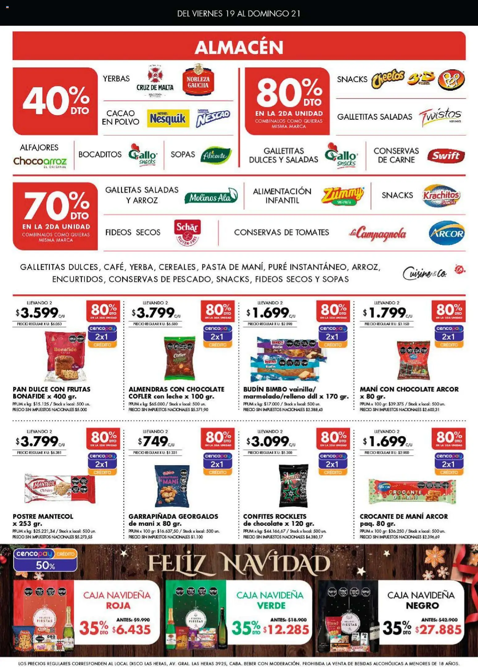 Disco ofertas │ válido desde el 19.12.2025 | Página: 2 | Productos: Almendras, Pan, Fideos, Galletas