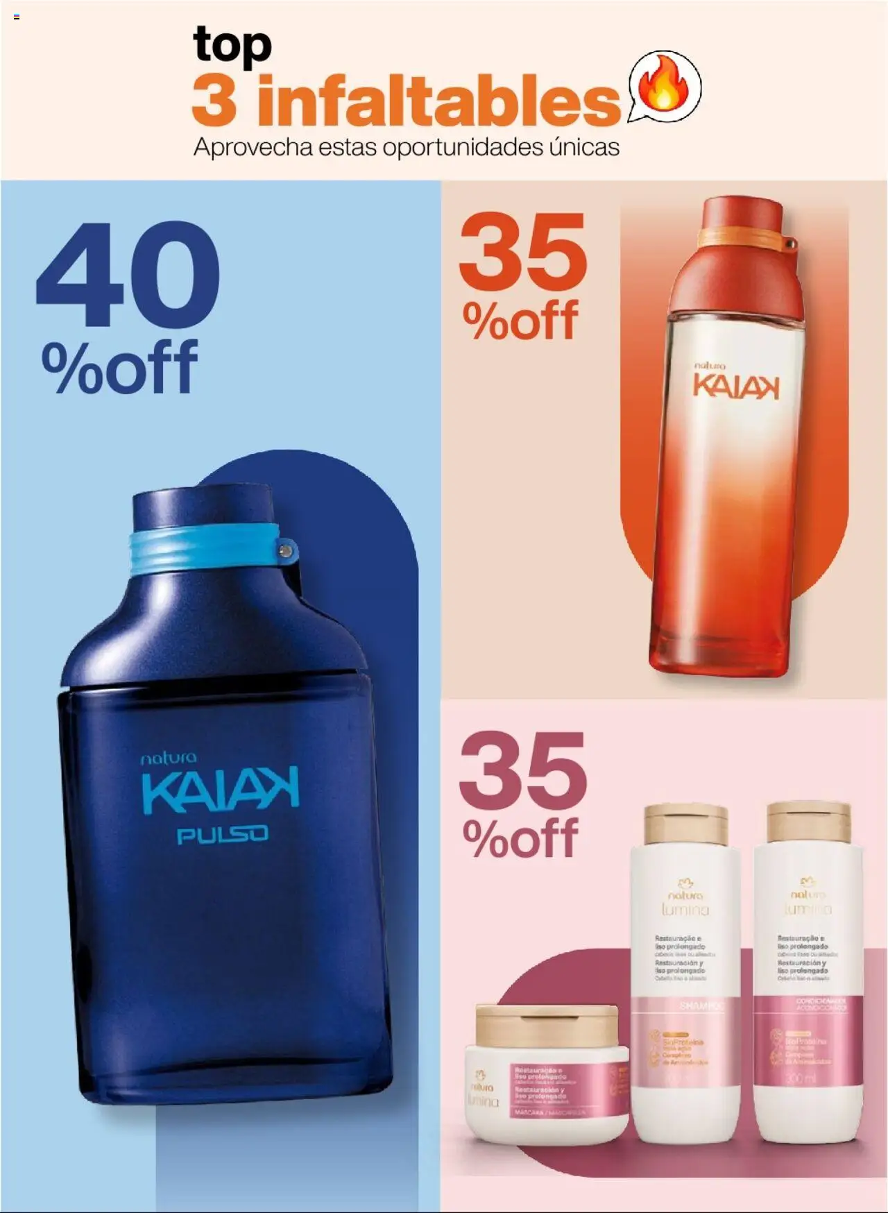 Catálogo Natura válido desde 22.07.2025 | Página: 4 | Productos: Máscara, Shampoo