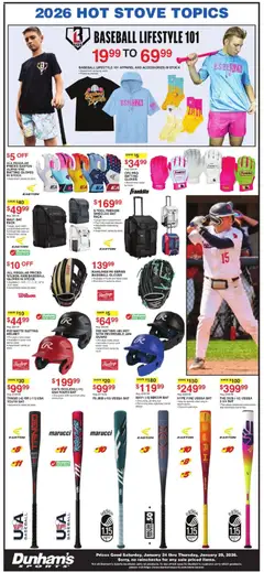 Preview of Dunham's Sports weekly ads valid from 24.01.2026 | Page: 3 | Products: Gloves, Stove